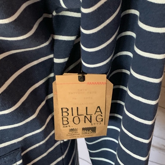 Billabong Striped Hooded Blazer Jacket NWT - Picture 3 of 3